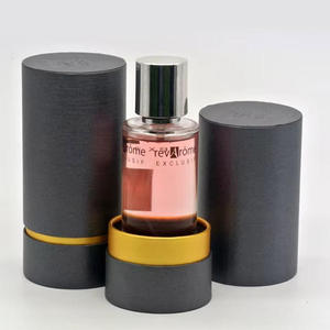 Custom Printed Perfume <b>Bottle</b> Pattern Eco Cosmetic Tube <b>Box</b> Black Paper Cardboard Luxury Craft Gift Packaging <b>Box</b> - Product Image 1