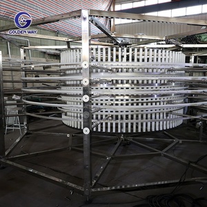 Máy vận chuyển băng tải xoắn ốc nhiều lớp, băng tải làm mát, bánh ngọt, pizza, gà rán, kho hậu cần đông lạnh nhanh, thang máy kho hàng - Product Image 6