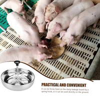 Mangeoire pour porcelets en acier inoxydable durable, bol d'alimentation pour porcs, bac d'alimentation pour élevage, équipement d'élevage