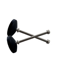 Hengsheng Équipement lourd nivellement pieds réglables fixes coupe de pied robuste avec M8 M12 M16 M20 M24 châssis patins antidérapants