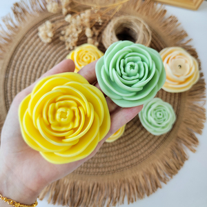 Hoa mẫu đơn 3D Silicone Nến Sáp khuôn cho đám cưới Hoa Mousse bánh trang trí nguồn cung cấp bánh pudding sô cô la khuôn Valentine - Product Image 5