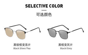 Lunettes optiques d'ordinateur Anti-lumière bleue, monture de lunettes photochromiques pour femmes et hommes, 1924 - Product Image 6