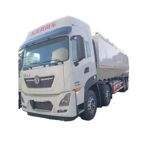 Gloednieuwe Hoge Kwaliteit Dongfeng Kl 8*4 42cbm 11000Gallon Bulk Feed Truck Bulk Feed Pluimvee Voedsel Tanker