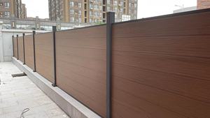 VANJOIN conjunto de valla compuesta de WPC panel de valla de jardín compuesto al aire libre moderno de madera de plástico WPC valla fanels - Product Image 6