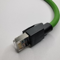 Conector IP67 M12 de 8 pines X código hembra a RJ45 enchufe CAT6 Industrial Profinet EtherCAT Cable Ethernet Flex arnés de cables blindado