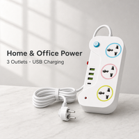 Multiprise universelle USB personnalisée par le fabricant pour la Thaïlande, le Vietnam, le Cambodge, norme thaïlandaise, multiprise multifonction pour le Myanmar