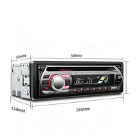 Reproductor de DVD para Auto Universal 1 Din en Oferta, con Bluetooth, Manos Libres, Radio FM, USB, Ranura para Tarjeta TF, Compatible con Reproducción de CD, VCD y MP4 para Todos los Vehículos
