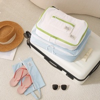 Sac de rangement de voyage extérieur à ouverture et fermeture, en nylon imperméable, pour tri de vêtements, organisateur de vêtements pour voyages d'affaires, multi-usage