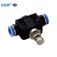 Raccords rapides pour tuyaux en plastique 4 à 12mm raccord d'air pneumatique de haute qualité PC/PU/PV/PE/HVFF/SA/PK connecteur de vanne de cylindre de tuyau