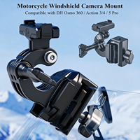 Support de caméra d'action pour pare-brise de moto Kewig X2 compatible avec DJI Osmo Action, support de caméra à dégagement rapide