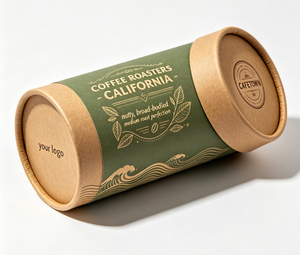 Biodegradable Custom Logo Food Grade Round Cylinder Tea Coffee Gift Packaging Cardboard Paper Tube with Window - Product Image 2