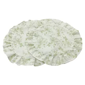 print ruffles Placemat 100% recycle Eco-friendly polyester material placemat