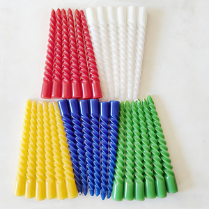 شموع لولبية ملونة عالية الجودة من شمع البارافين قابلة للتخصيص من LITBRIGHT، شموع ملتوية بدون تنقيط - Product Image 1