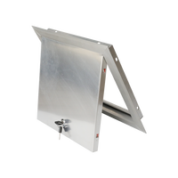 Panneau d'accès en profilé aluminium et quincaillerie robuste, disponible pour l'entretien en plafond ou en cloison sèche