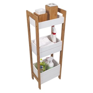 Estante de Almacenamiento de Bambú de Múltiples Niveles, 3 Niveles, Color Madera Natural, Tipo Vertical, Organizador de Baño y Cocina, Duradero - Product Image 4