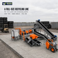 Ligne de production de granulés de pneus à faible coût, machine à poudre de caoutchouc entièrement automatique à haut rendement