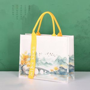 Bolsa de Compras Ecológica con Logotipo Personalizado Estilo Chino, para Regalo, Supermercado, con Cintas - Product Image 5