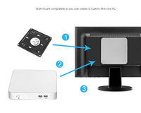 Mini PC Win 10 Intel Core I5 4210U Ordinateur de bureau avec VGA HD WIFI HTPC TV Box USB3.0 Mini PCS