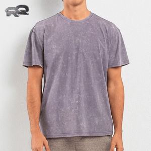 T-shirt élégant 230g en coton 100% surdimensionné, impression de logo personnalisé, coupe classique, pour activités d'équipe masculines, motif graphique 'T' en tissu éponge - Product Image 1