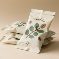 Emballage de café, de chewing-gum et de gelée personnalisé imprimé en héliogravure 3-en-1, résistant à l'humidité, écologique, de qualité supérieure, flexible, brillant et lustré