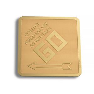 Sous-verre en métal gravé personnalisé, cadeau pratique pour le bureau et la famille - Product Image 1