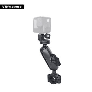VINmounts soporte de aluminio para manillar de motocicleta, soporte para bicicleta ajustable 360° compatible con GoPro Hero - Product Image 1