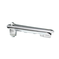 Serrure de tiroir à poignée rotative Pearl Chrome 90, ouverture gauche/droite, ANSI Grade 1, entraxe 34 mm pour automatisation de contrôle d'accès