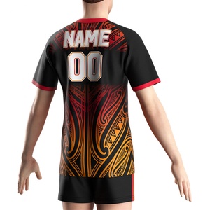 T-shirt et short de sport pour homme, col rond, Dry-Fit, rembourré, pour l'entraînement et le rugby, impression ODM - Product Image 6