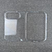 Funda Rígida Transparente de PC para iPhone 18 Fold con Soporte Magnético de Vidrio, Anillo Metálico y Soporte Plegable