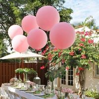 Ballons en latex biodégradables géants écologiques de 36 pouces, 35g, 10 pièces par paquet, couleur macaron, imprimés en typographie, personnalisés pour les fêtes