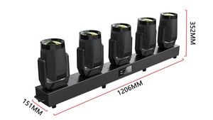 Luz Móvil de Cabeza con Prisma de 18 Facetas y Tira LED de 600W, 8 Gobos, 8 Colores, IP33, DMX512, de Hierro para Escenario, Fiesta, Boda, <span class=keywords><strong>DJ</strong></span>, KTV, Discoteca - Product Image 2