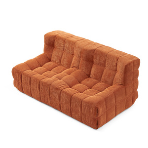 Canapé-Chaise Double en Mousse Haute Densité <span class=keywords><strong>Orange</strong></span> Vif Personnalisable, Confort Ultime pour Appartement, Centre Commercial, Villa, Salon et Loisirs - Product Image 1