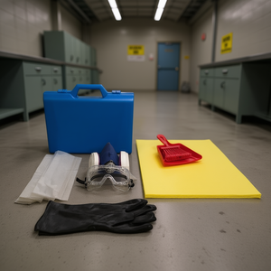 Ttake Spill Kit for Formaldehyde Portable Container Safety Set with Gloves Goggles Mat Scoop - Product Image 3