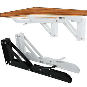 K Fold Bracket Wall Mounted Shelf Support <b>Frame</b> Ironwork Painting Durable Modern Simple Design - Product Image 2