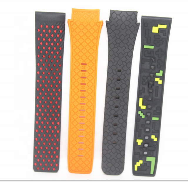 27 Years Rubber Factory Fitness FKM Watch Band with 20-90 Shore Hardness and Custom Size