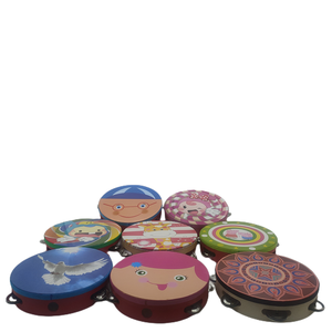 Ensemble de jouets musicaux de <span class=keywords><strong>percussion</strong></span> pour enfants de haute qualité, 6 pièces, tambourin en bois et en métal éducatif - Product Image 3