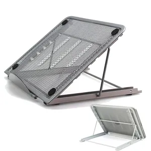 CYKE N3 Foldable एल्यूमीनियम लैपटॉप डेस्क के लिए स्टैंड धारक बंधनेवाला धातु लैपटॉप ऊंचाई समायोजित खड़े हो जाओ