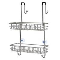 Étagère de rangement en métal doré grande capacité pour savon, papier toilette et cuisine, idéale pour salle de bain et salon