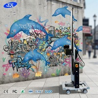 Nouvelle imprimante murale et de sol à jet d'encre UV avec double tête pour une conception portable pour une utilisation en intérieur/extérieur