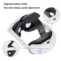 Sangle de tête Elite avec coussin en éponge confortable, casque de recharge avec batteries de 10 000 mAh pour casque VR Meta Quest 3