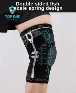 Top One 3D Knit Sports Genouillère Support Réglable Double Sangles De Compression pour La Protection Pour La Saison De Printemps - Product Image 3