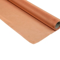 Tissu en cuivre pur ultra fin de 40 µm, 45 µm, 50 µm, 60 µm pour vêtements de protection contre les ondes électromagnétiques