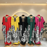 Vestido Kaftán Boubou Africano de Moda, Cómodo, con Cuentas, Estilo Ankara, para Bodas, Verano, Tallas Grandes, para Mujer