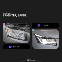 Kit de rénovation de phares Chevrolet Cruze 2009-2016, 50W 12V, lentille LED, feux de jour, clignotants au xénon