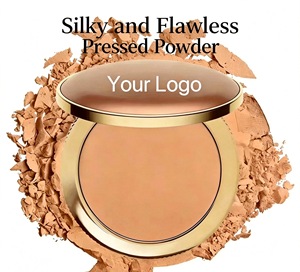 Best-selling custom logo bronze waterproof powder compact vegan mineral beauty cosmetics suitable for dark skin tones - Product Image 1