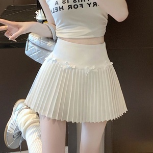 <span class=keywords><strong>Jupe</strong></span> blanche 2026 avec pantalon de sécurité, <span class=keywords><strong>jupe</strong></span> plissée d'été pour femmes, nouvelle <span class=keywords><strong>jupe</strong></span> douce à taille haute, <span class=keywords><strong>jupe</strong></span> slim en forme de A - Product Image 1