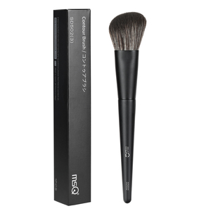 Brocha de Maquillaje Vegana para Rubor, Pelo Sintético, Mango de Madera, Virola de Aluminio, Herramienta de Belleza - Product Image 1