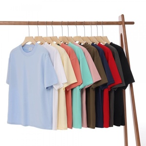 Camiseta Unisex de Manga Corta de Algodón Sólido de 260g con Sorona <span class=keywords><strong>DuPont</strong></span>, Logotipo Impreso, Ropa de Trabajo Corporativa Holgada, Personalizable para Actividades Grupales - Product Image 3