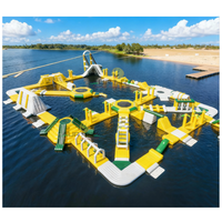 Parc aquatique gonflable géant en PVC, jeux aquatiques gonflables, toboggan aquatique pour adultes, parc aquatique mobile gonflable