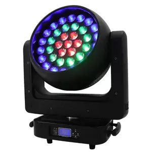 Support RDM 37 Pcs RGBW 25W LEDS Zoom Led Moving Head Wash Party Dj Light Led Stage Light